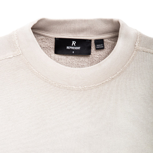 Represent Step Hem Sweatshirt Oat MLM4204 Degli Uberti